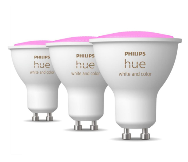 Philips Hue White and color ambiance Żarówka 3xGU10 - 709610 - zdjęcie 2